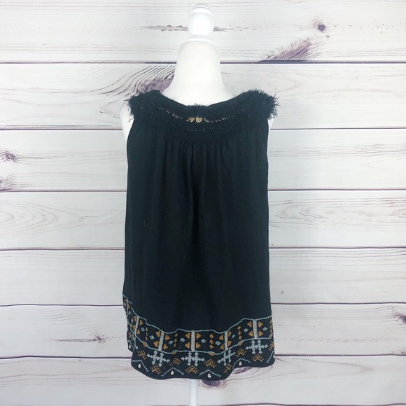 ANTHROPOLOGIE Akemi + Kin Firelight Fringe Tank S - Picture 7 of 8